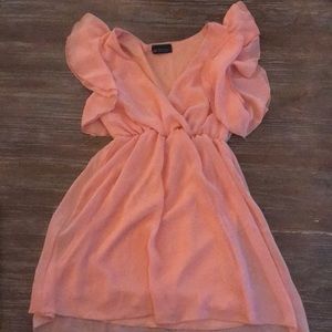 Coral sun dress